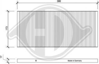 Diederichs DCI0013 - Filtrs, Salona telpas gaiss ps1.lv