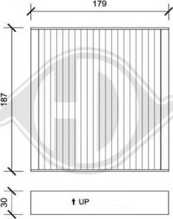 Diederichs DCI0089 - Filtrs, Salona telpas gaiss ps1.lv