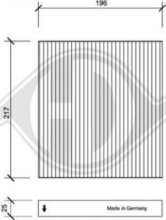 Diederichs DCI0084 - Filtrs, Salona telpas gaiss ps1.lv