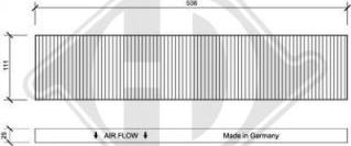 Diederichs DCI0020 - Filtrs, Salona telpas gaiss ps1.lv