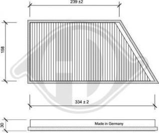 Diederichs DCI0072 - Filtrs, Salona telpas gaiss ps1.lv