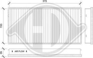 Diederichs DCI0194 - Filtrs, Salona telpas gaiss ps1.lv