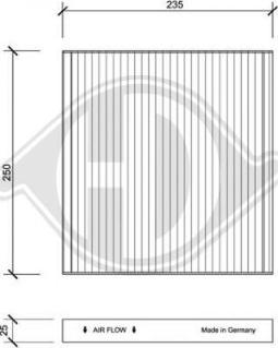 Diederichs DCI0148 - Filtrs, Salona telpas gaiss ps1.lv