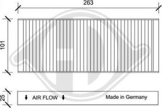 Diederichs DCI0160 - Filtrs, Salona telpas gaiss ps1.lv