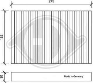 Diederichs DCI0168 - Filtrs, Salona telpas gaiss ps1.lv