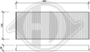 Diederichs DCI0117 - Filtrs, Salona telpas gaiss ps1.lv