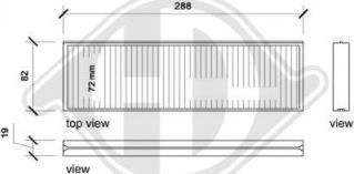 Diederichs DCI0189S - Filtrs, Salona telpas gaiss ps1.lv