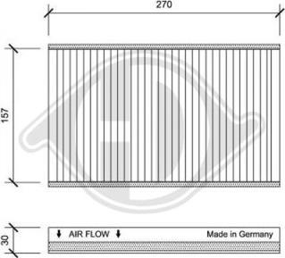 Diederichs DCI0188 - Filtrs, Salona telpas gaiss ps1.lv