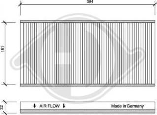 Diederichs DCI0125 - Filtrs, Salona telpas gaiss ps1.lv