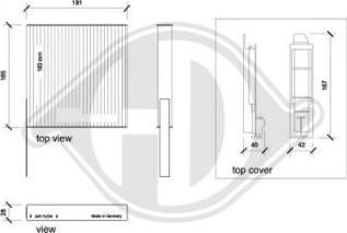 Diederichs DCI0123-1 - Filtrs, Salona telpas gaiss ps1.lv