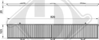 Diederichs DCI0127 - Filtrs, Salona telpas gaiss ps1.lv