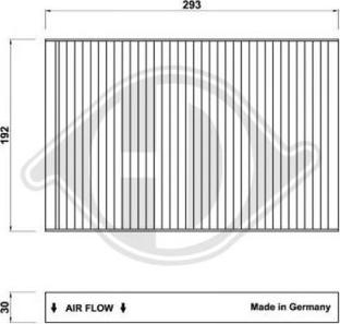 Diederichs DCI0170 - Filtrs, Salona telpas gaiss ps1.lv