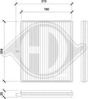 Diederichs DCI0841 - Filtrs, Salona telpas gaiss ps1.lv