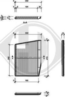 Diederichs DCI0809 - Filtrs, Salona telpas gaiss ps1.lv