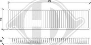 Diederichs DCI0804 - Filtrs, Salona telpas gaiss ps1.lv