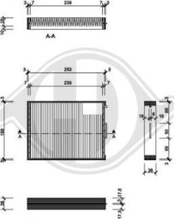 Diederichs DCI0807 - Filtrs, Salona telpas gaiss ps1.lv