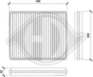 Diederichs DCI0813 - Filtrs, Salona telpas gaiss ps1.lv