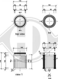 Diederichs DCI0817 - Filtrs, Salona telpas gaiss ps1.lv