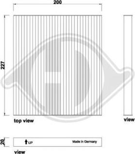 Diederichs DCI0261 - Filtrs, Salona telpas gaiss ps1.lv