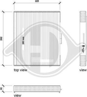 Diederichs DCI0216 - Filtrs, Salona telpas gaiss ps1.lv