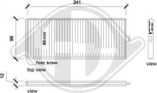 Diederichs DCI0217S - Filtrs, Salona telpas gaiss ps1.lv