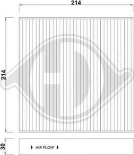 Diederichs DCI0282 - Filtrs, Salona telpas gaiss ps1.lv