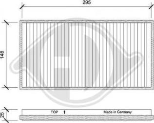 Diederichs DCI0231 - Filtrs, Salona telpas gaiss ps1.lv