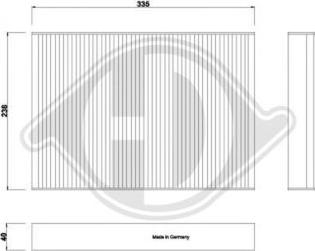 Diederichs DCI0279 - Filtrs, Salona telpas gaiss ps1.lv