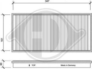 Diederichs DCI1041 - Filtrs, Salona telpas gaiss ps1.lv