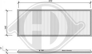 Diederichs DCI1001 - Filtrs, Salona telpas gaiss ps1.lv