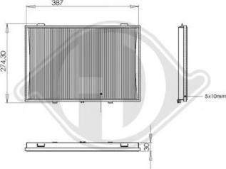 Diederichs DCI1082 - Filtrs, Salona telpas gaiss ps1.lv