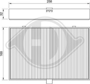 Diederichs DCI1030 - Filtrs, Salona telpas gaiss ps1.lv