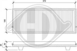 Diederichs DCI1117 - Filtrs, Salona telpas gaiss ps1.lv