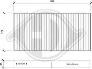 Diederichs DCI1128 - Filtrs, Salona telpas gaiss ps1.lv