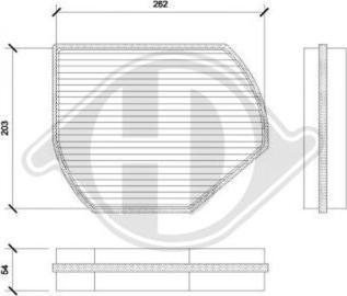 Diederichs DCI1800 - Filtrs, Salona telpas gaiss ps1.lv