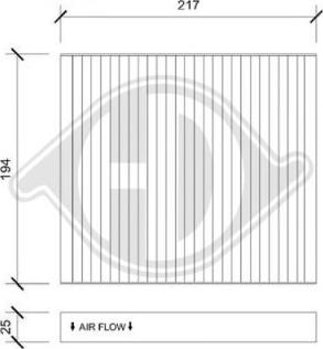 Diederichs DCI1233 - Filtrs, Salona telpas gaiss ps1.lv