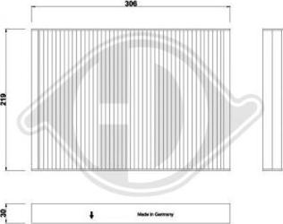 Diederichs DCI1272 - Filtrs, Salona telpas gaiss ps1.lv