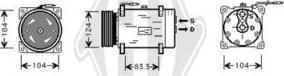 Diederichs DCK1458 - Kompresors, Gaisa kond. sistēma ps1.lv