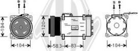 Diederichs DCK1477 - Kompresors, Gaisa kond. sistēma ps1.lv