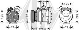 Diederichs DCK1635 - Kompresors, Gaisa kond. sistēma ps1.lv