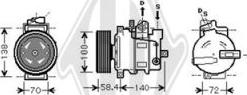 Diederichs DCK1048 - Kompresors, Gaisa kond. sistēma ps1.lv