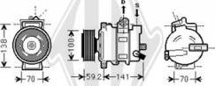 Diederichs DCK1073 - Kompresors, Gaisa kond. sistēma ps1.lv