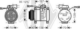 Diederichs DCK1323 - Kompresors, Gaisa kond. sistēma ps1.lv