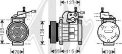Diederichs DCK1291 - Kompresors, Gaisa kond. sistēma ps1.lv
