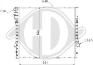 Diederichs DCM1563 - Radiators, Motora dzesēšanas sistēma ps1.lv