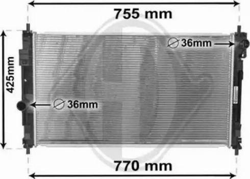 Diederichs DCM1638 - Radiators, Motora dzesēšanas sistēma ps1.lv