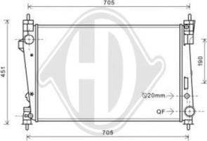 Diederichs DCM1361 - Radiators, Motora dzesēšanas sistēma ps1.lv