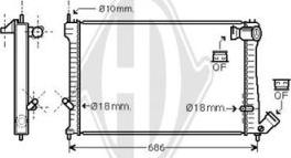 Diederichs DCM1717 - Radiators, Motora dzesēšanas sistēma ps1.lv