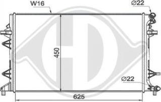 Diederichs DCM3907 - Radiators, Motora dzesēšanas sistēma ps1.lv