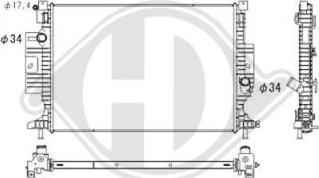 Diederichs DCM3910 - Radiators, Motora dzesēšanas sistēma ps1.lv